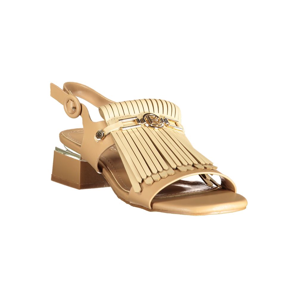 Laura Biagiotti Beige Polyurethane Women's Sandal | Regal Royce