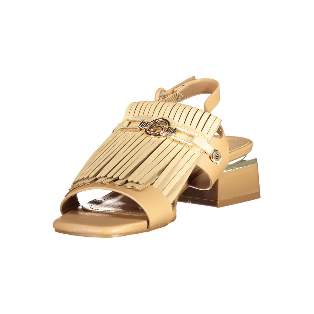 Laura Biagiotti Beige Polyurethane Women's Sandal | Regal Royce
