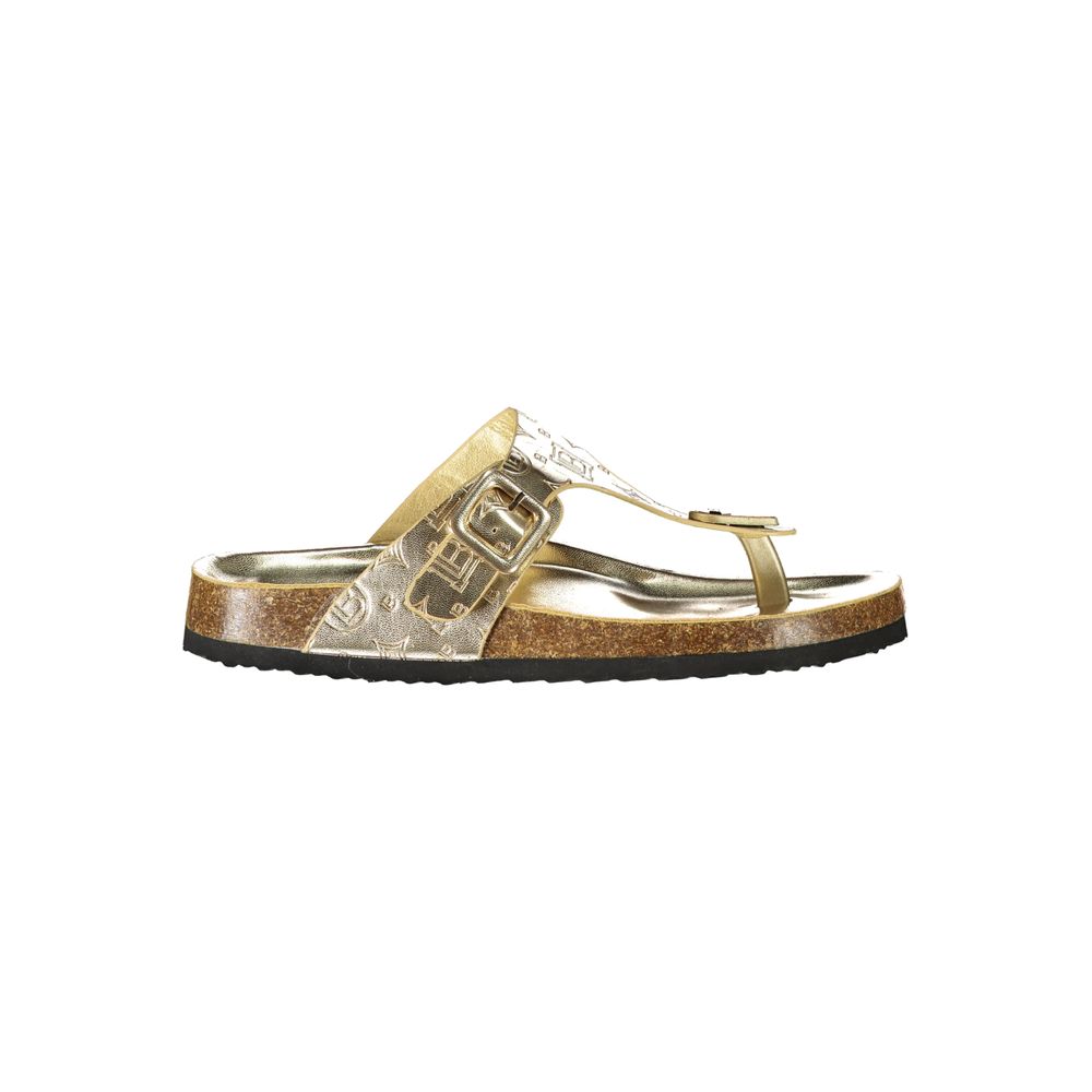 Laura Biagiotti Gold Poliuretano Women's Slide | Regal Royce