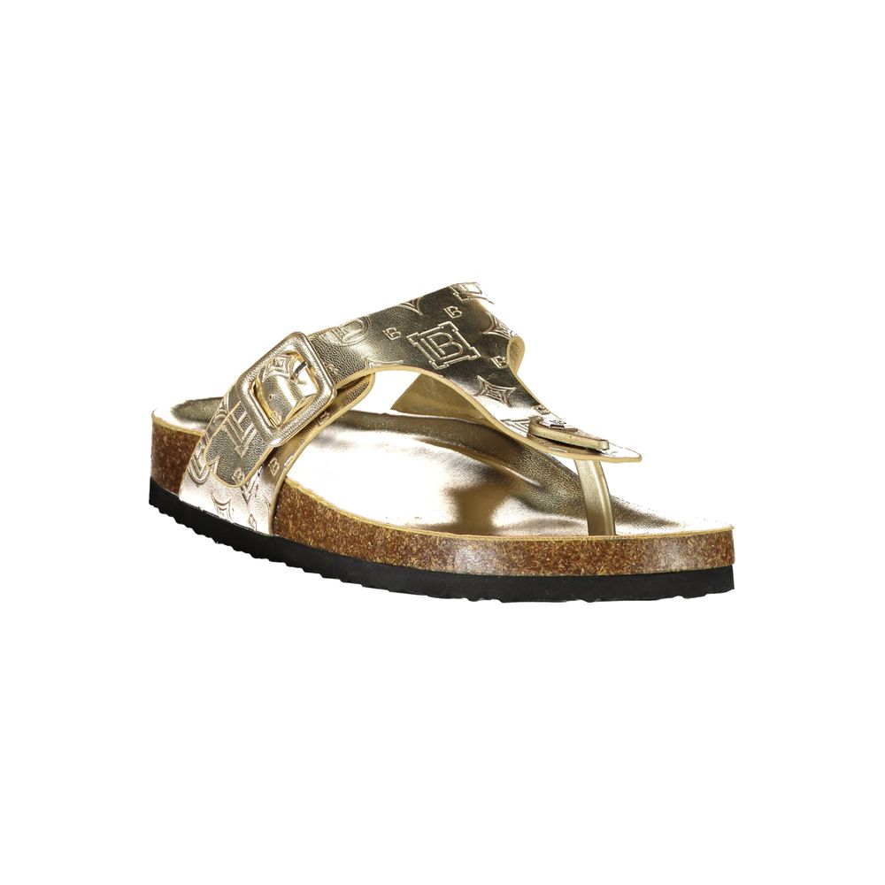 Laura Biagiotti Gold Poliuretano Women's Slide | Regal Royce