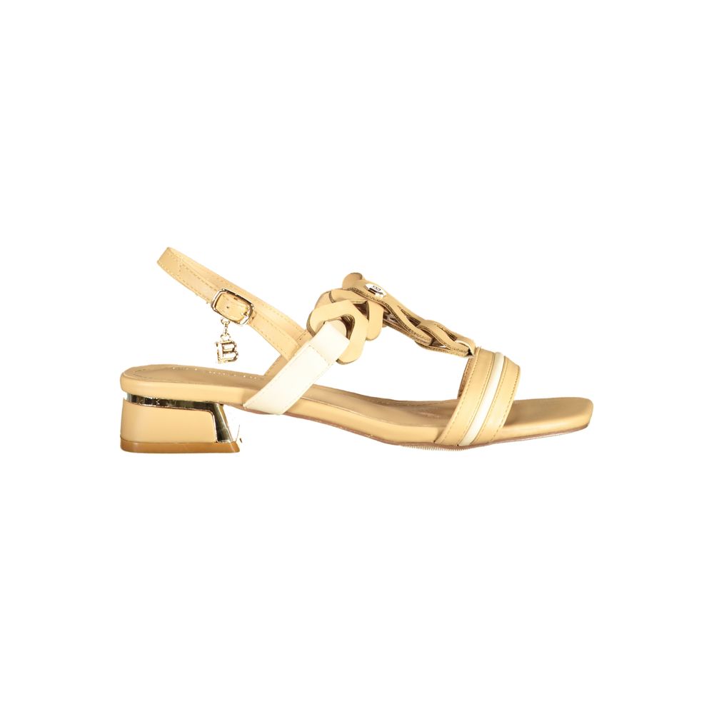 Laura Biagiotti Beige Polyurethane Women's Sandal | Regal Royce