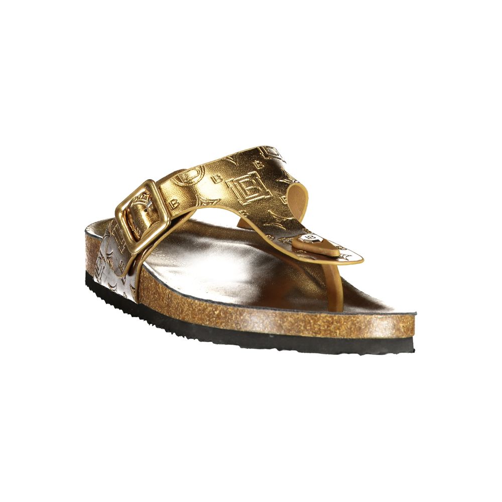 Laura Biagiotti Bronze Polyurethane Women's Sandal | Regal Royce