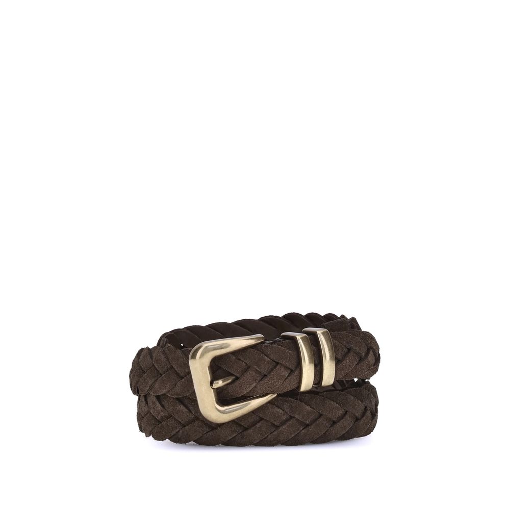 Brunello Cucinelli Brown Calf Leather Bos Taurus Belt | Regal Royce