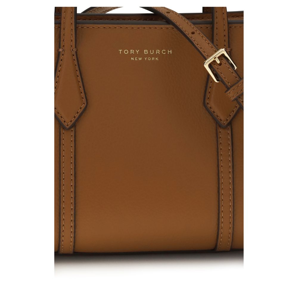 Tory Burch Brown Calf Leather Bos Taurus Shoulder Bag | Regal Royce
