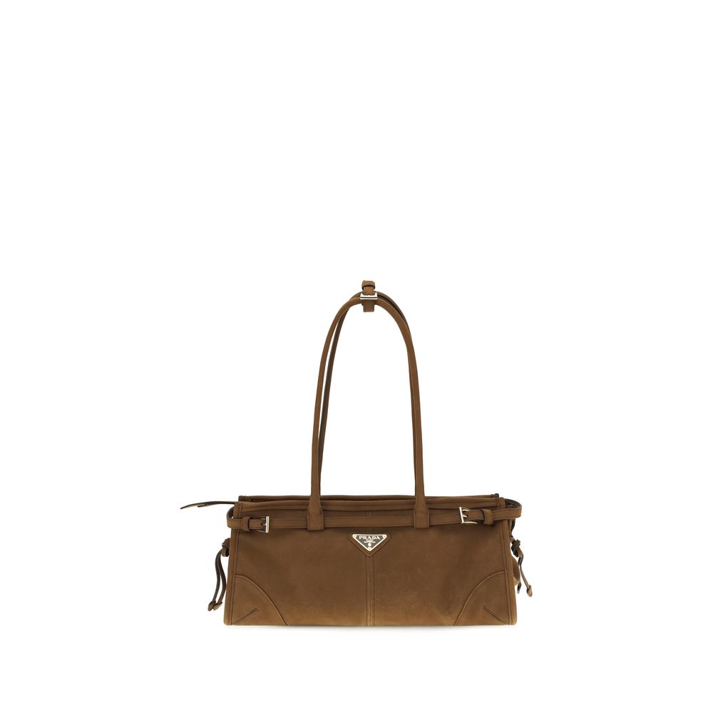 Prada Brown Calf Leather Bos Taurus Handbag | Regal Royce