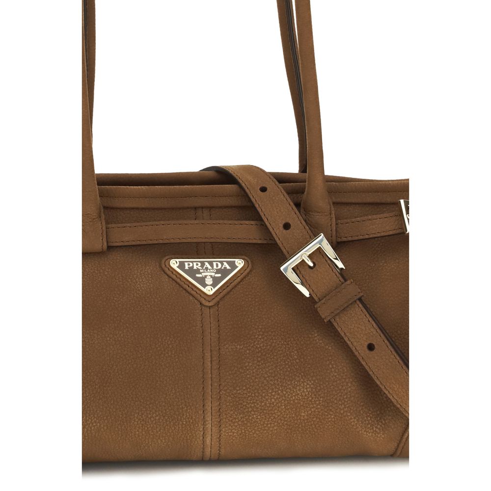 Prada Brown Calf Leather Bos Taurus Handbag | Regal Royce