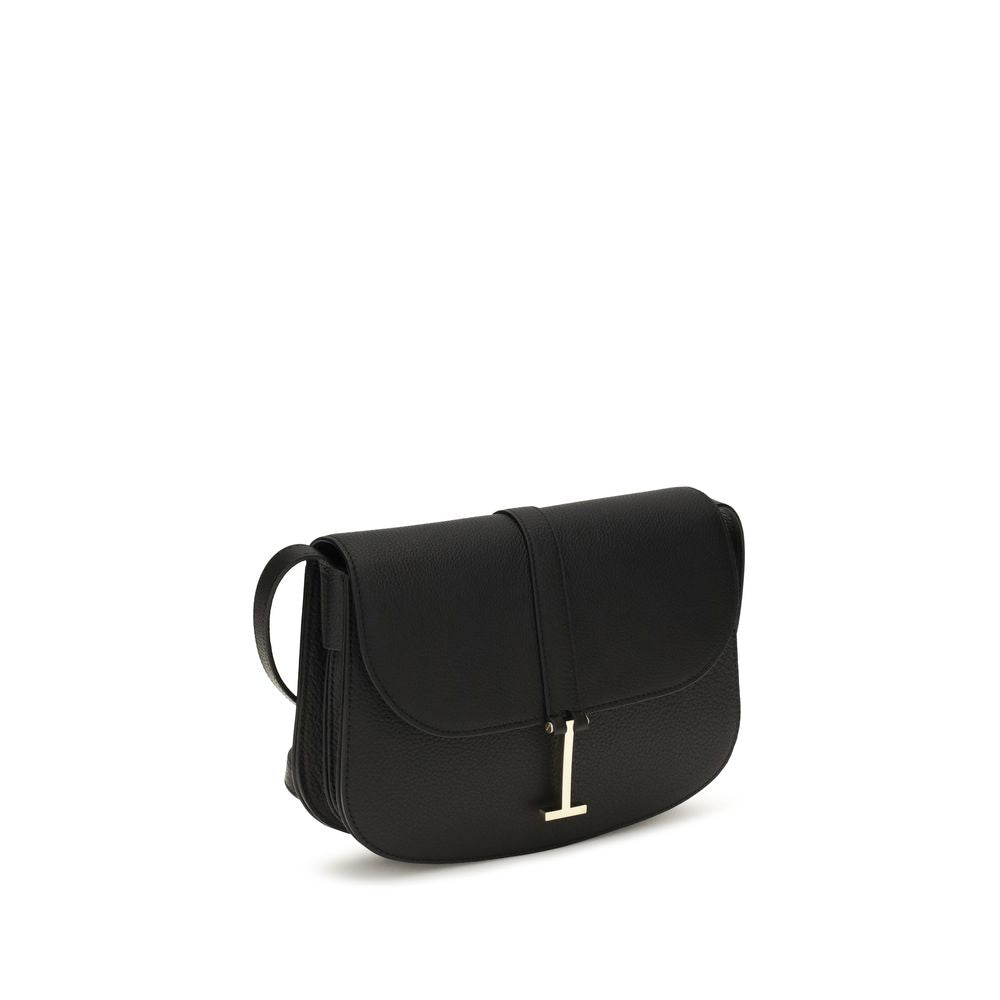 Tom Ford Black Calf Leather Bos Taurus Shoulder Bag | Regal Royce