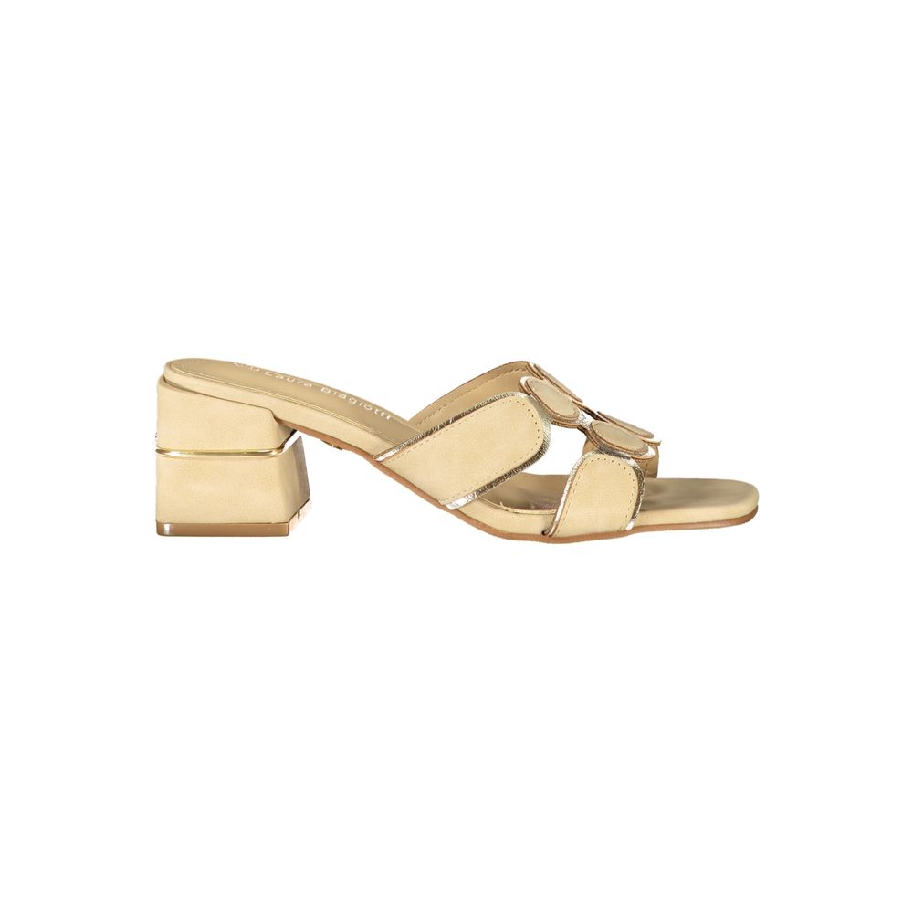 Laura Biagiotti Beige Polyurethane Women's Sandal | Regal Royce