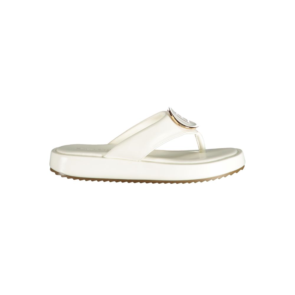 Laura Biagiotti White Polyurethane Women Sandal | Regal Royce