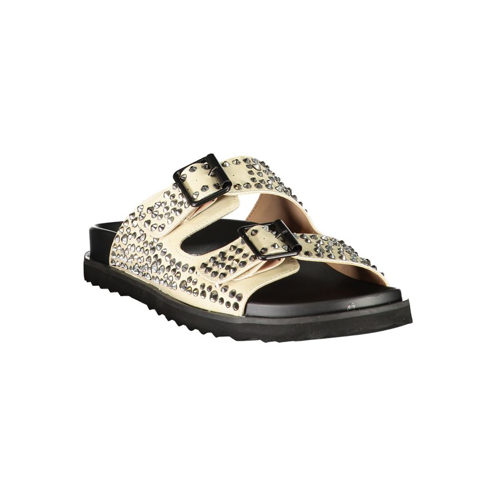 Laura Biagiotti Beige Polyurethane Women's Slipper | Regal Royce