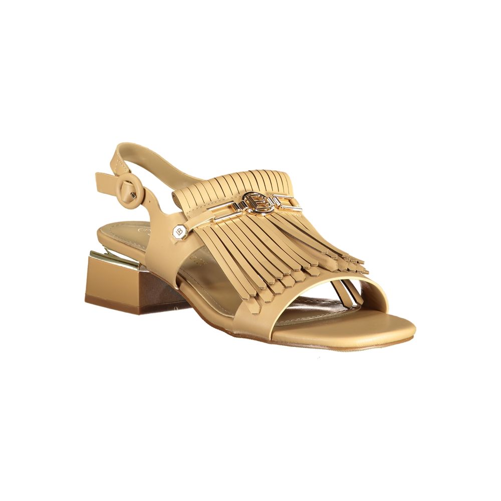 Laura Biagiotti Beige Polyurethane Women's Sandal | Regal Royce