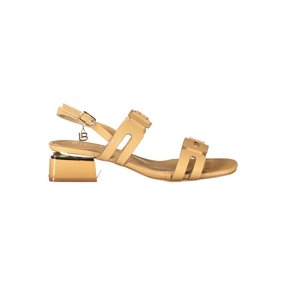Laura Biagiotti Beige Polyurethane Women Sandal | Regal Royce