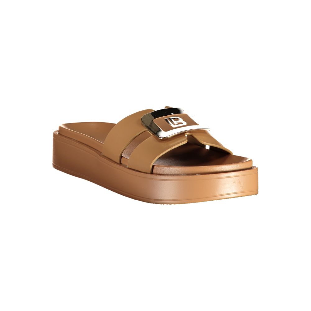 Laura Biagiotti Beige Polyurethane Women's Sandal | Regal Royce