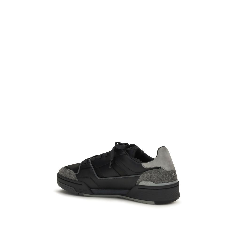 Axel Arigato Black Calf Leather Bos Taurus Low Top Sneakers | Regal Royce