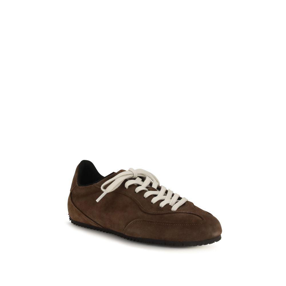 Axel Arigato Brown Calf Leather Bos Taurus Low Top Sneakers | Regal Royce