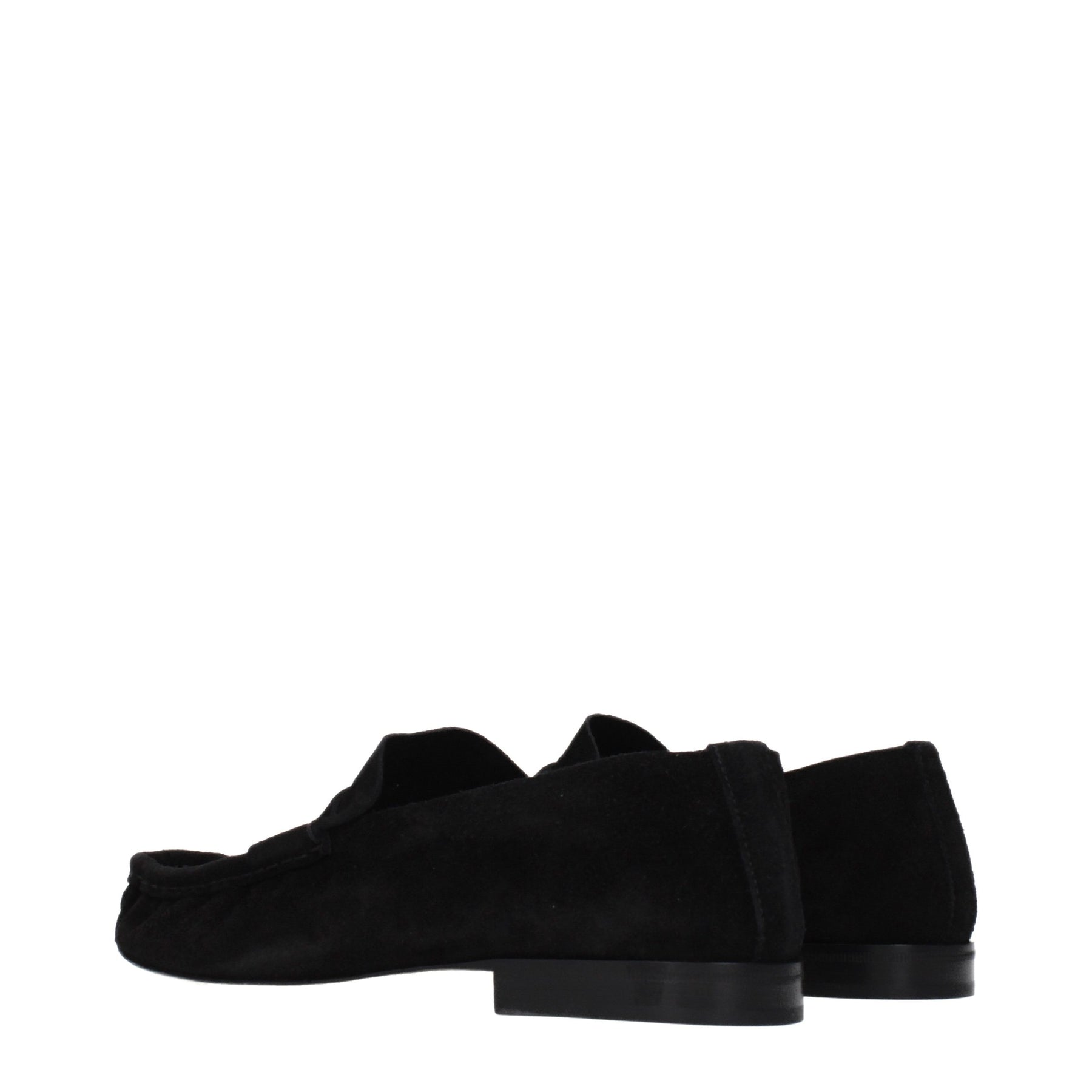 The Row Black Leather Slip-On Loafers | Regal Royce