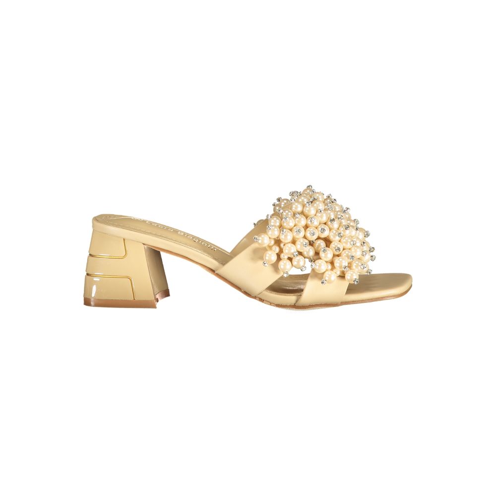 Laura Biagiotti Beige Polyurethane Women's Sandal | Regal Royce