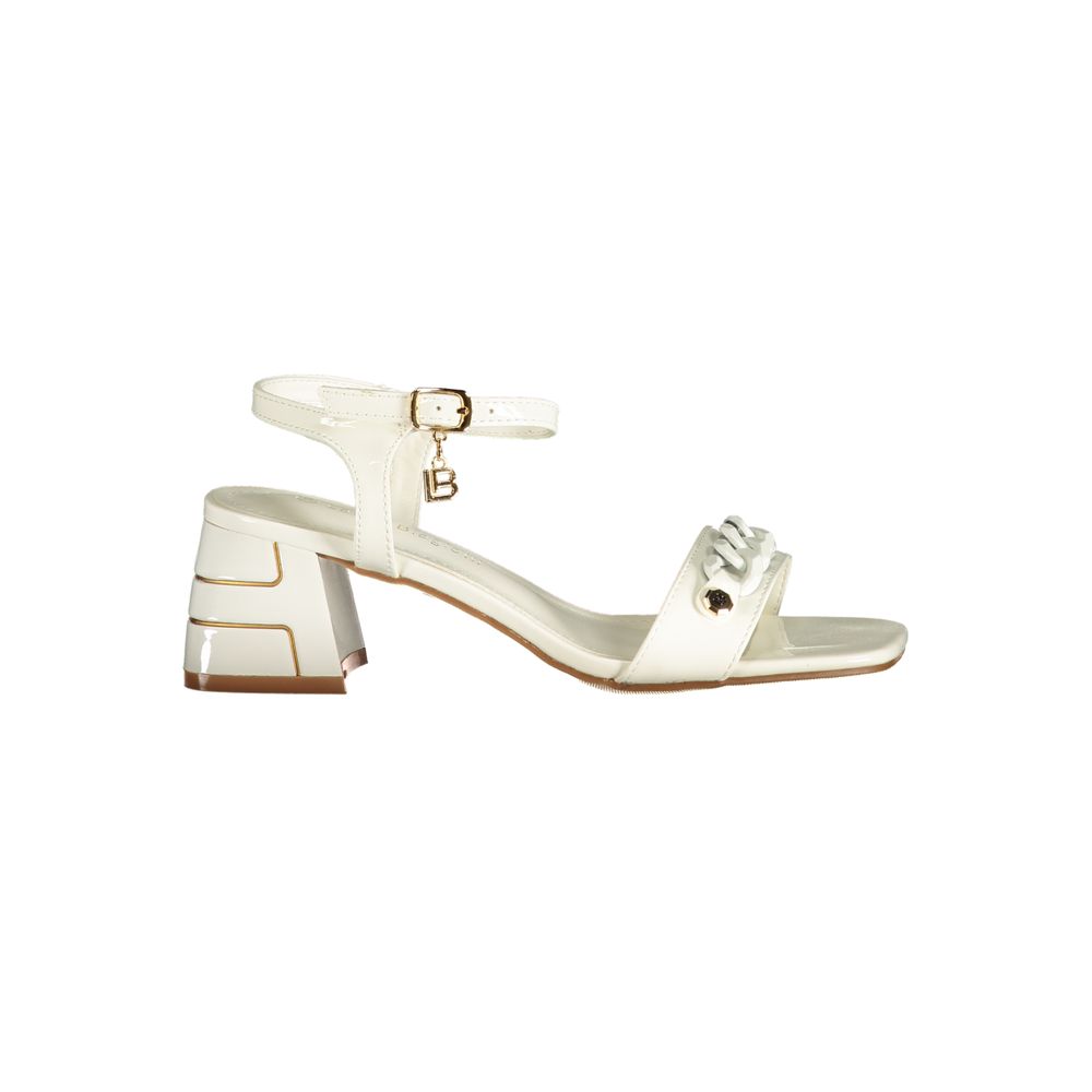 Laura Biagiotti White Polyurethane Women's Sandal | Regal Royce