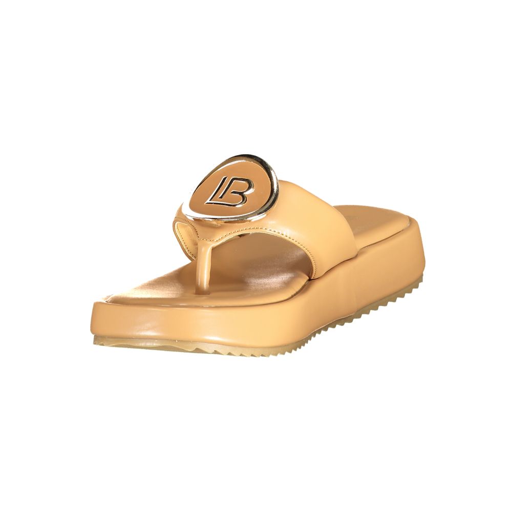 Laura Biagiotti Beige Polyurethane Women's Sandal | Regal Royce