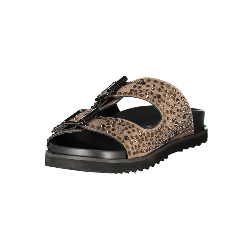 Laura Biagiotti Brown Polyurethane Women's Slipper | Regal Royce