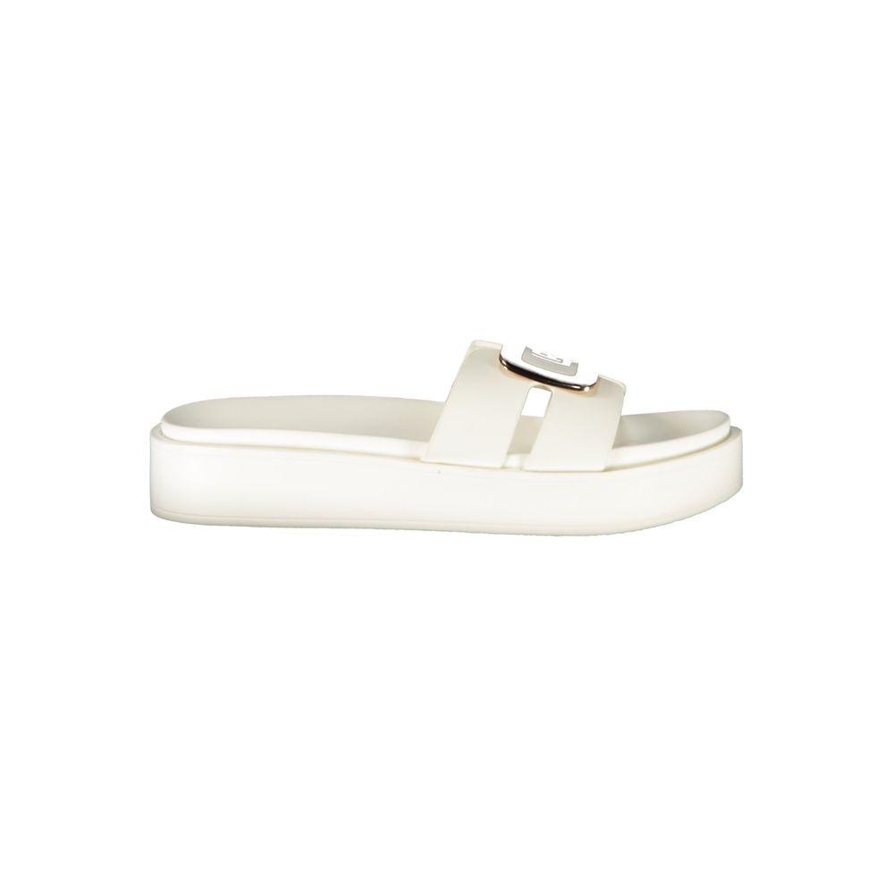 Laura Biagiotti Bianco Polyurethane Womens Sandal | Regal Royce