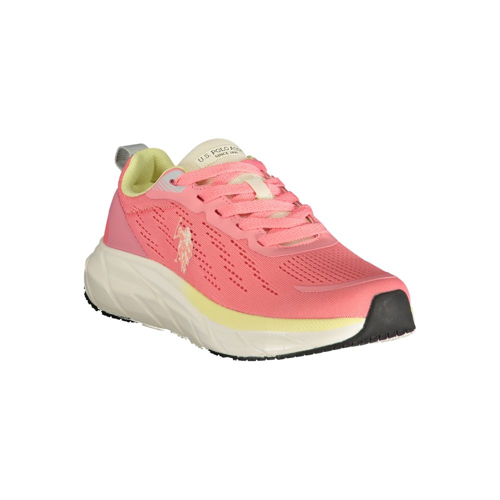 U.S. POLO ASSN. Pink Polyurethane Women's Sneaker | Regal Royce