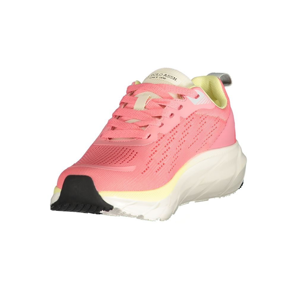 U.S. POLO ASSN. Pink Polyurethane Women's Sneaker | Regal Royce