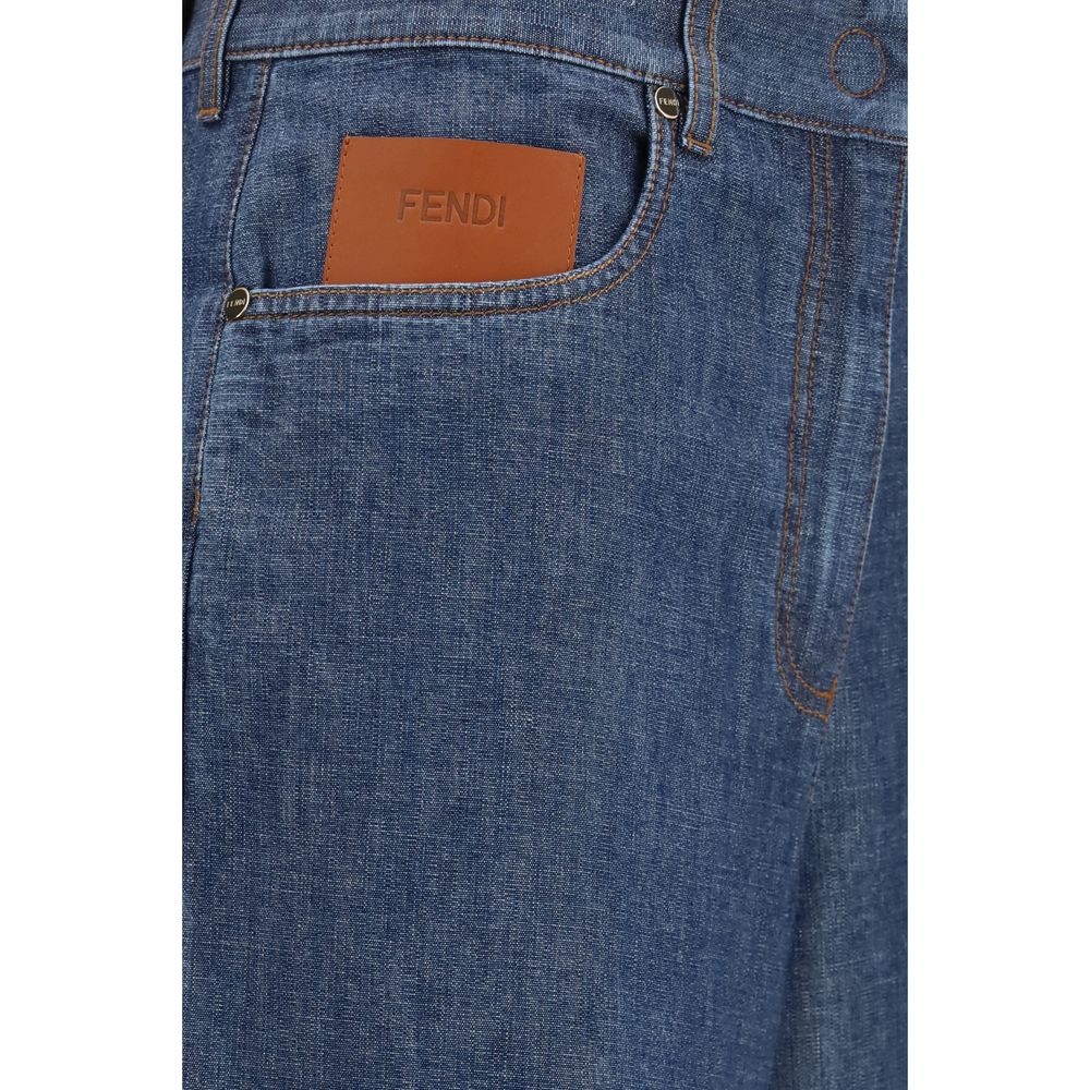 Fendi Blue Cotton Jeans Denim | Regal Royce
