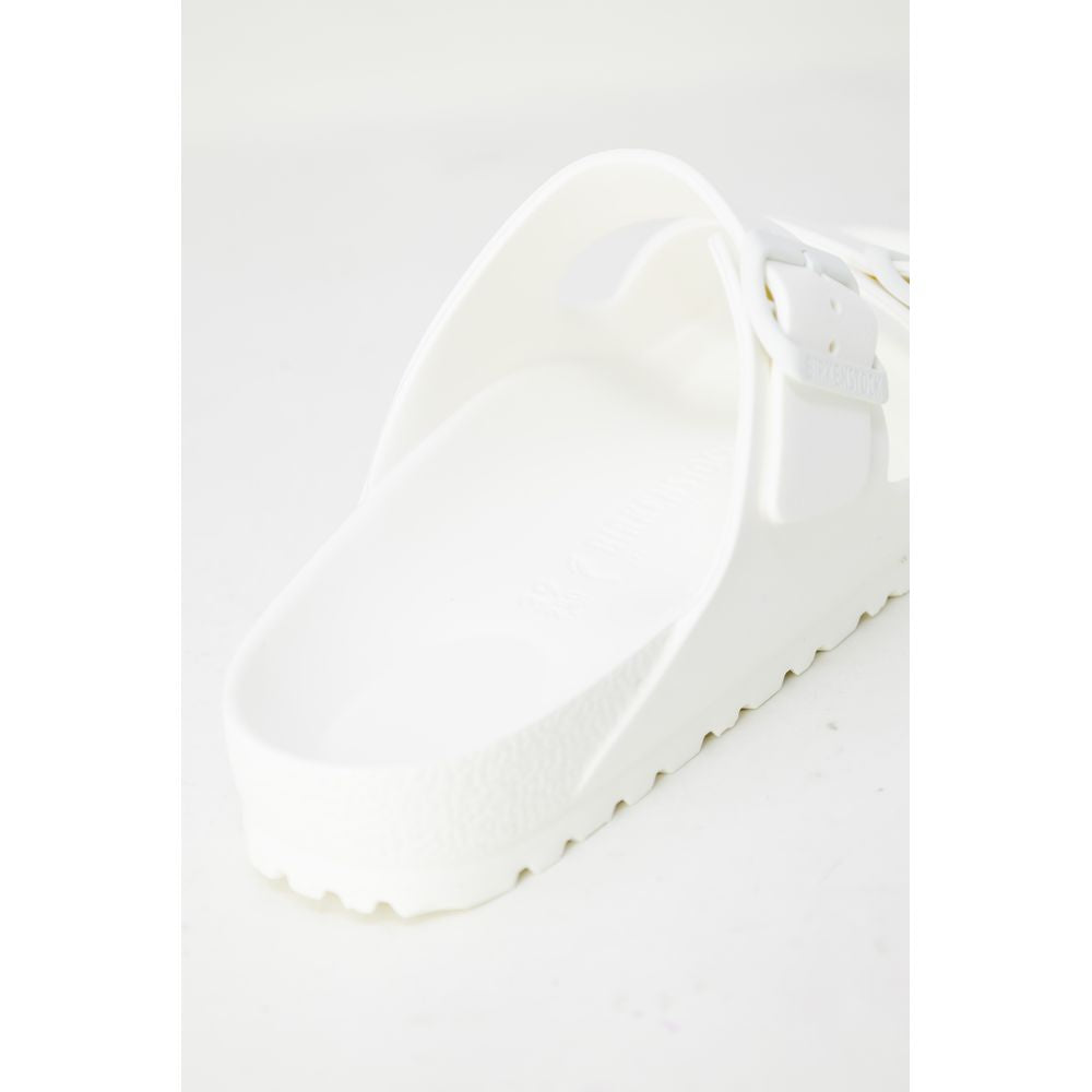 Birkenstock White Plastic Flat Sandals | Regal Royce