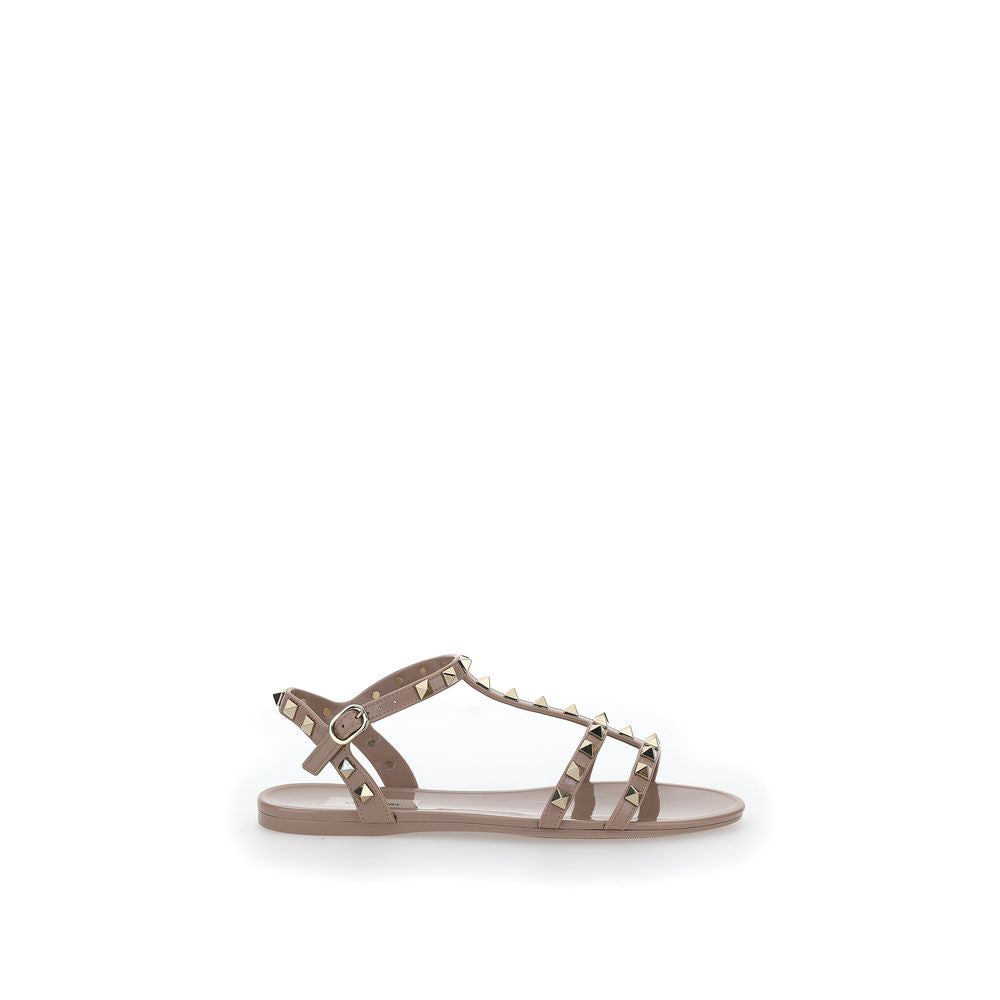 Valentino Garavani Pink Pvc Flat Sandals | Regal Royce