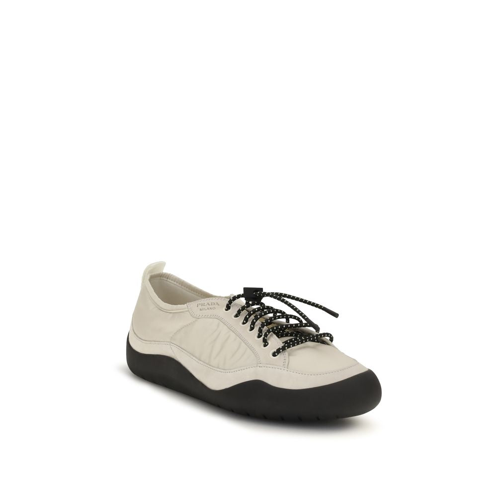 Prada Beige Fabric Athletic Sneakers | Regal Royce