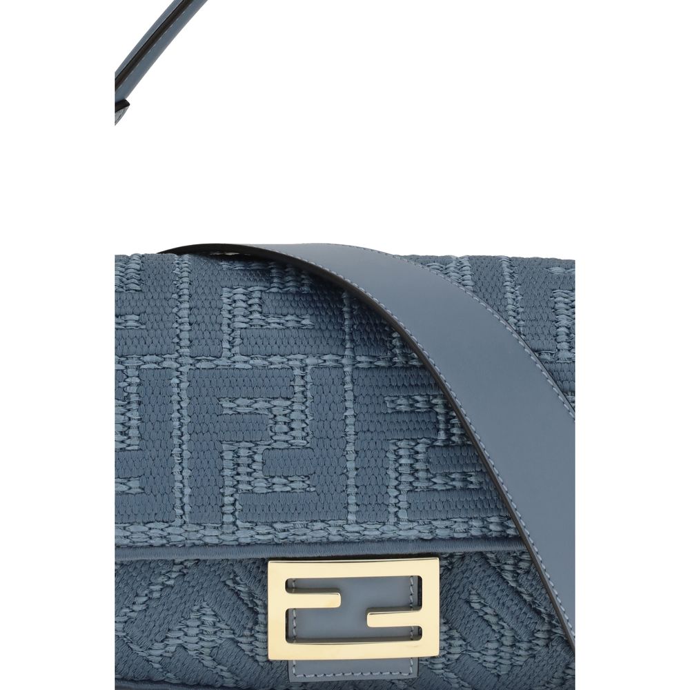 Fendi Blue Raffia Shoulder Bag | Regal Royce