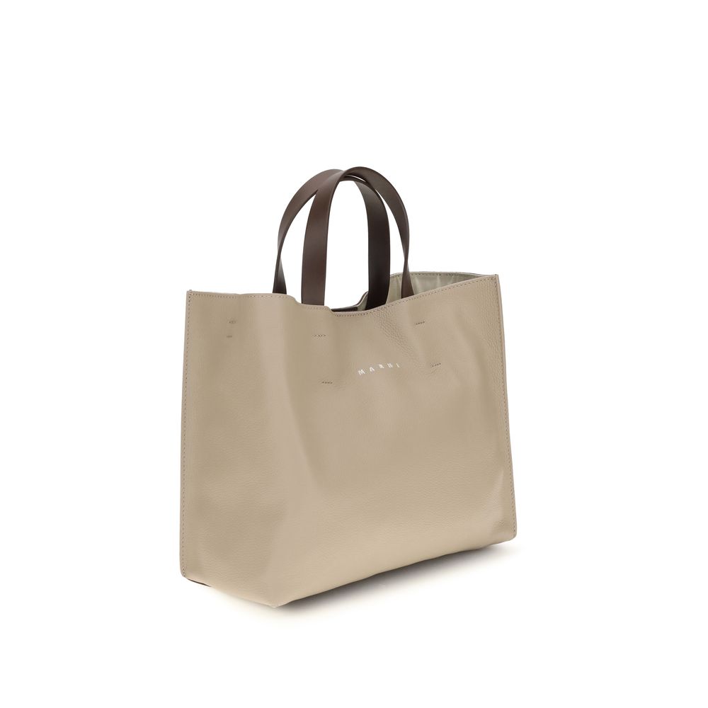 Marni Beige Calf Leather Bos Taurus Shoulder Bag | Regal Royce