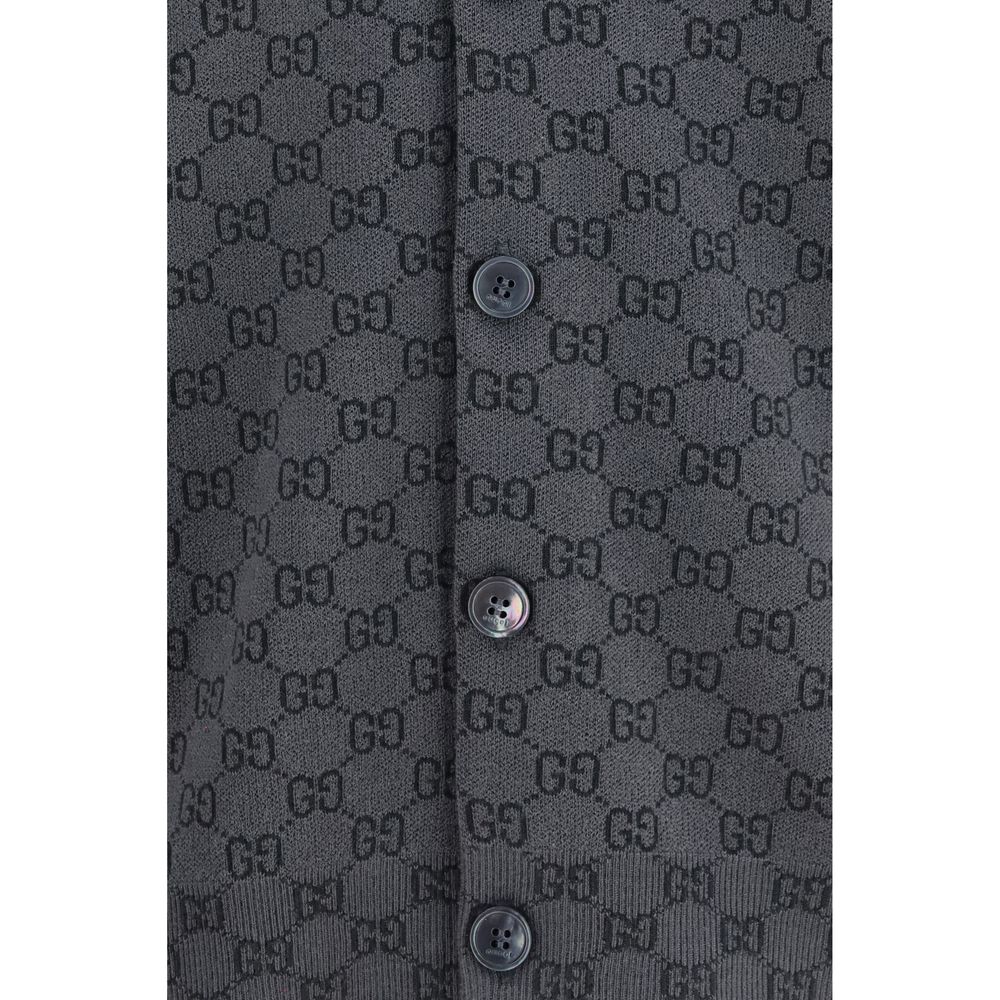Gucci Gray Wool Oves Aries Cardigan | Regal Royce