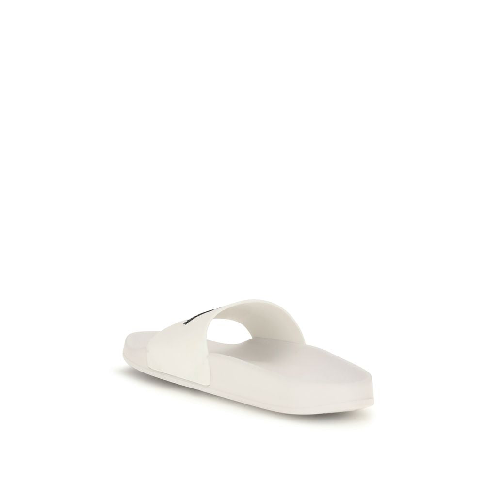 Fred Perry White Rubber Sandals | Regal Royce
