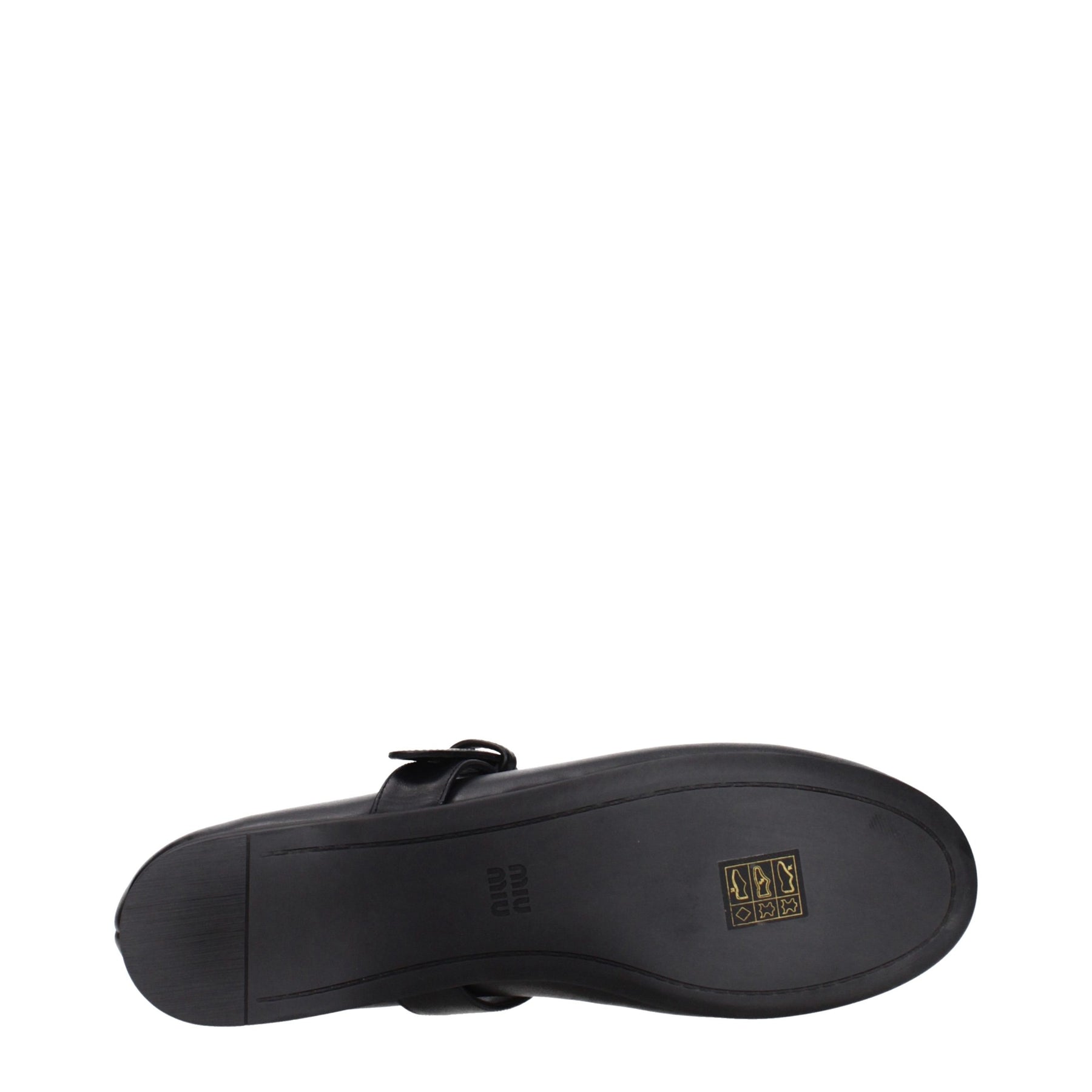 Miu Miu Black Leather Ballet Flats | Regal Royce