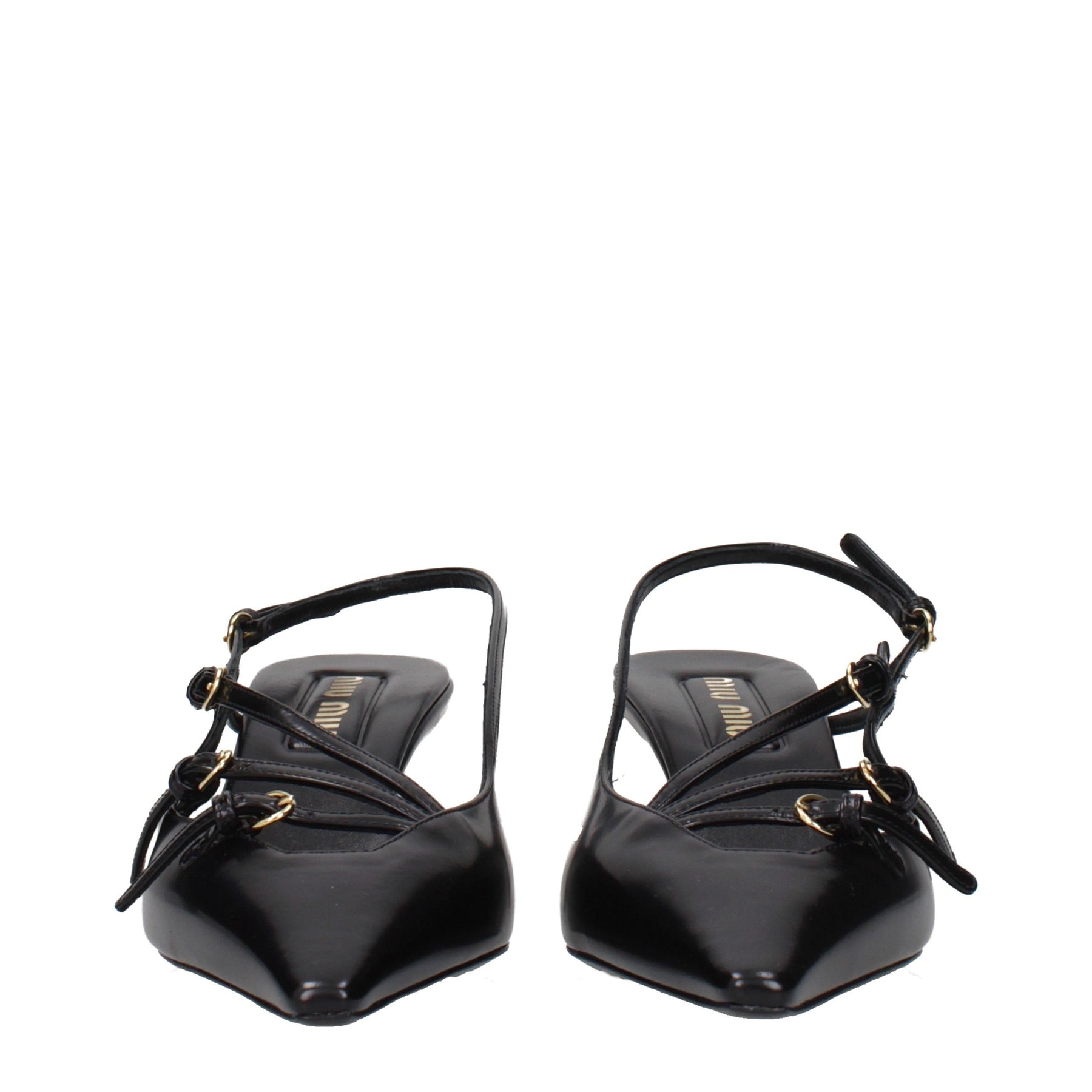 Miu Miu Black Leather High Heel Pumps | Regal Royce