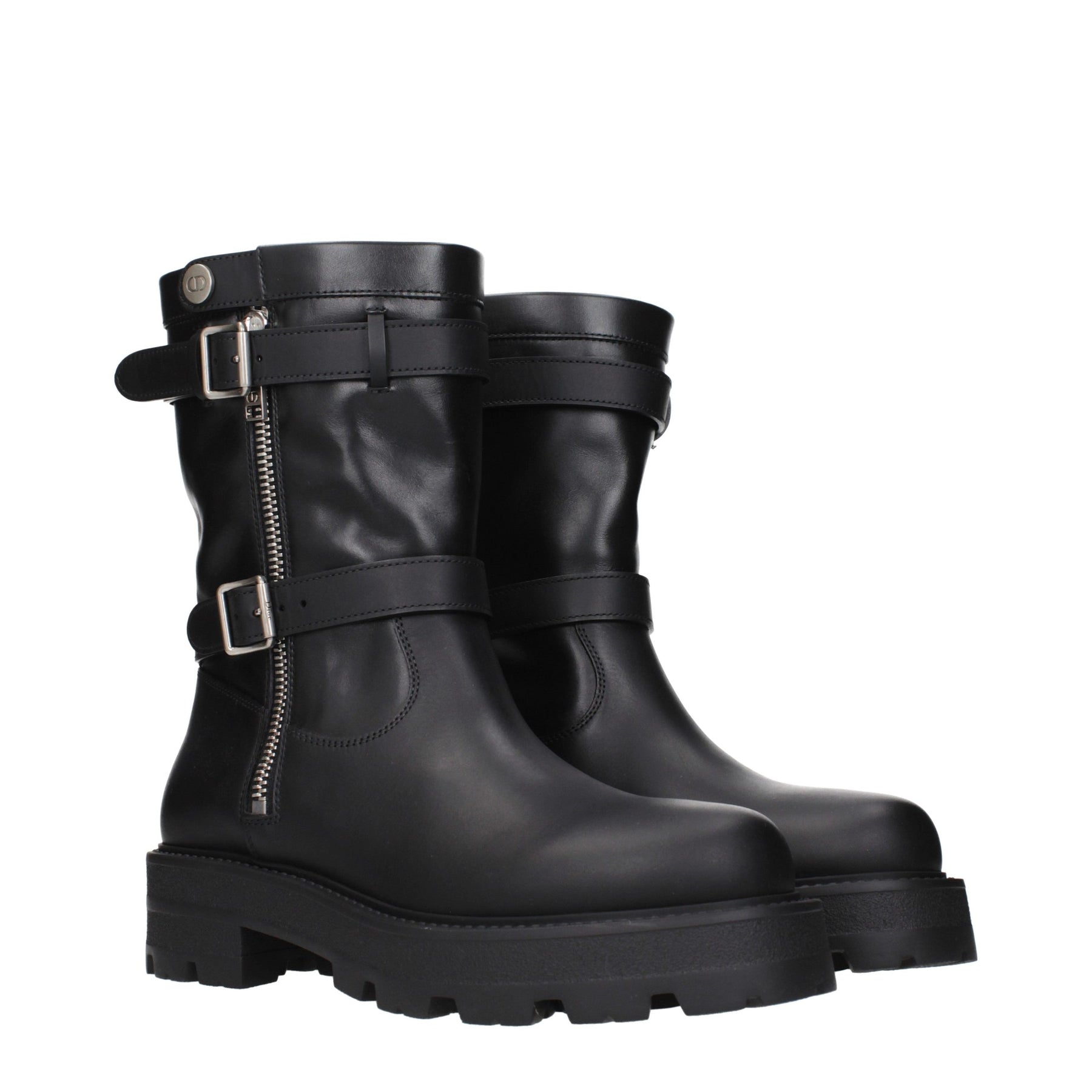 Christian Dior Black Leather Ankle Boots | Regal Royce