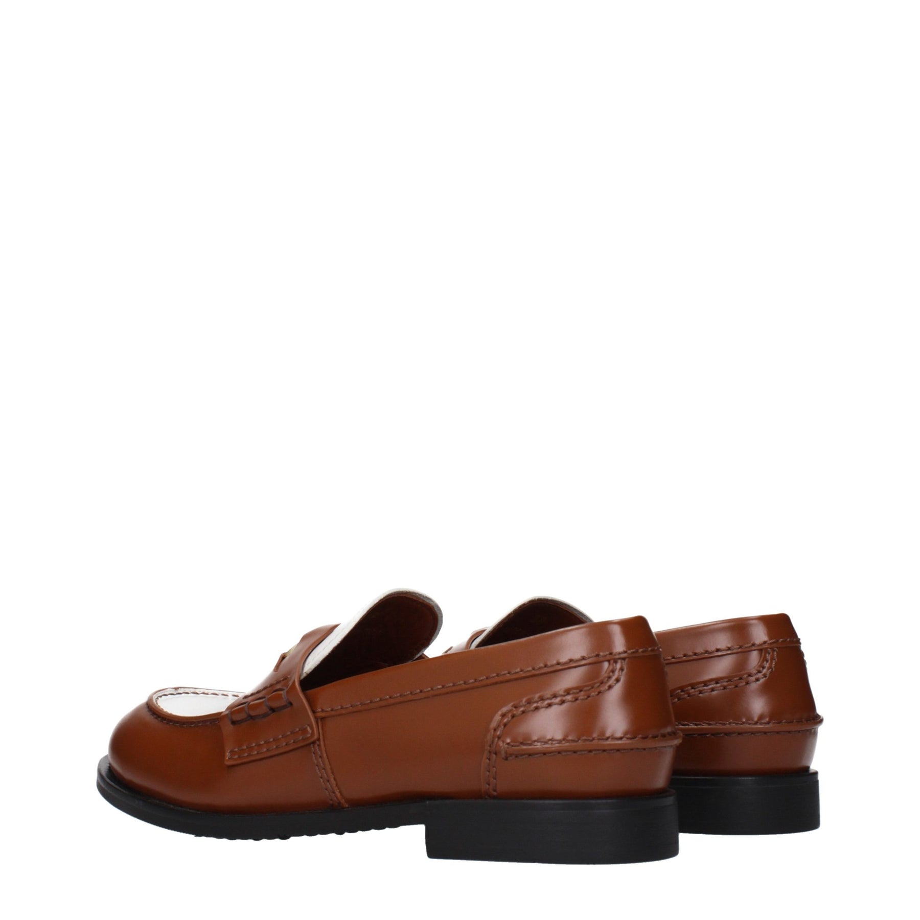 Miu Miu Brown Leather Slip-On Loafers | Regal Royce