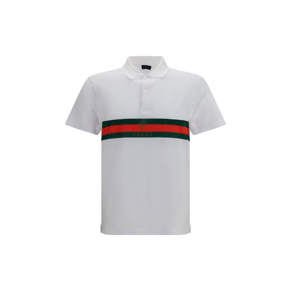Gucci White Cotton Polo Shirt | Regal Royce