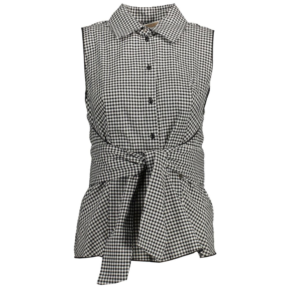 Kocca Black Cotton Women Shirt | Regal Royce