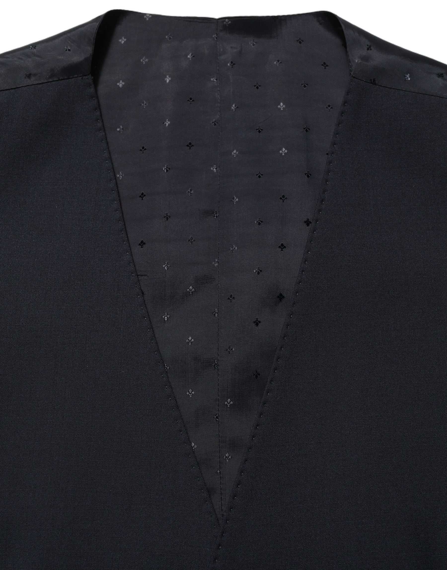 Dolce & Gabbana Black Wool Slim Fit Formal 3 Piece Men Suit | Regal Royce