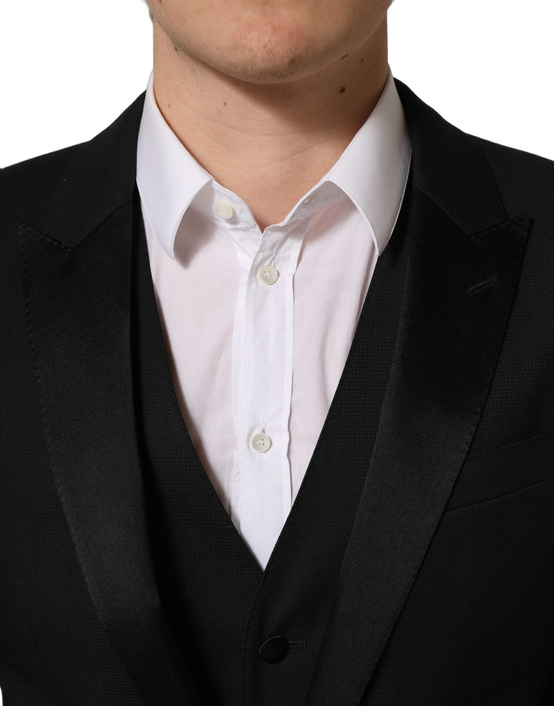 Dolce & Gabbana Black MARTINI Slim Fit Formal 3 Piece Suit | Regal Royce