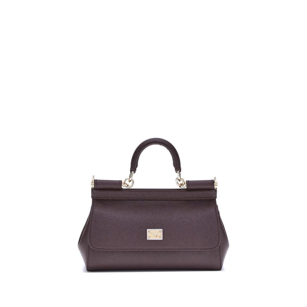 Dolce & Gabbana Purple Calf Leather Bos Taurus Handbag | Regal Royce