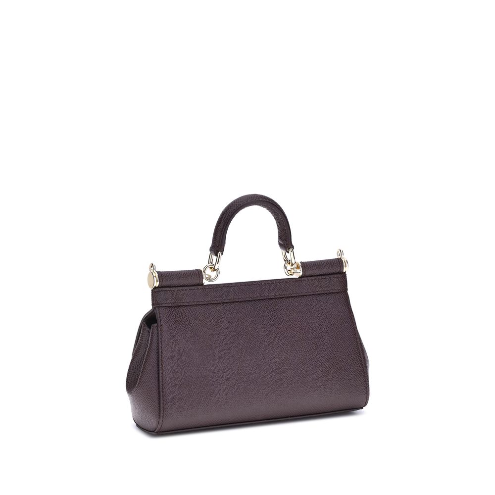 Dolce & Gabbana Purple Calf Leather Bos Taurus Handbag | Regal Royce