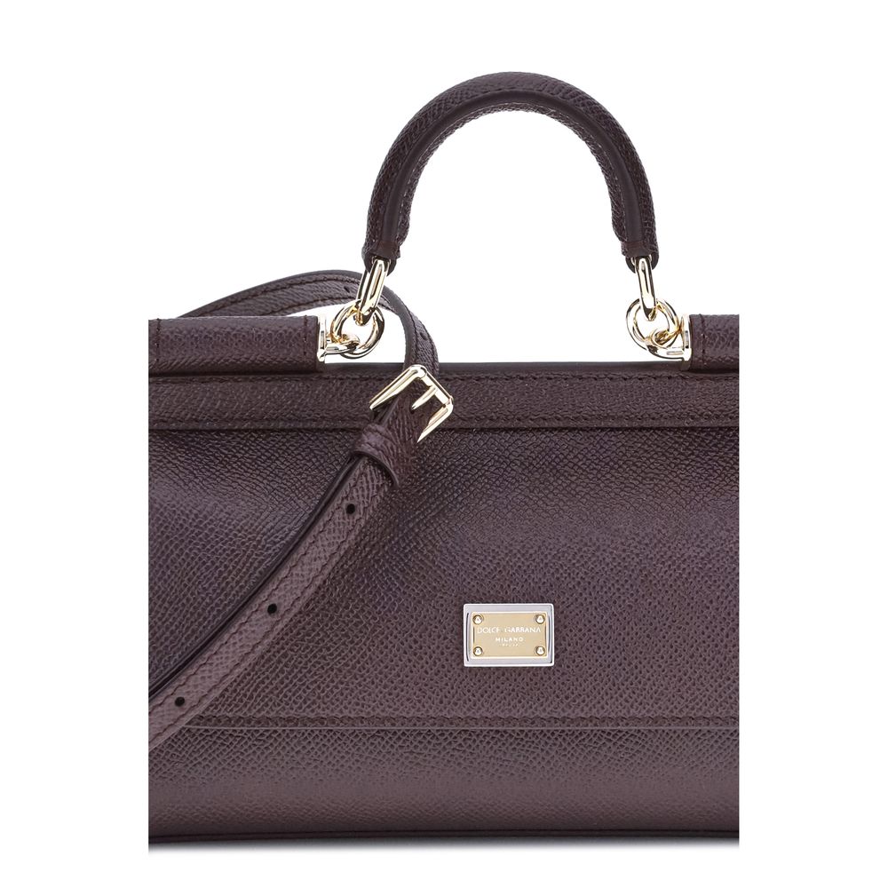 Dolce & Gabbana Purple Calf Leather Bos Taurus Handbag | Regal Royce