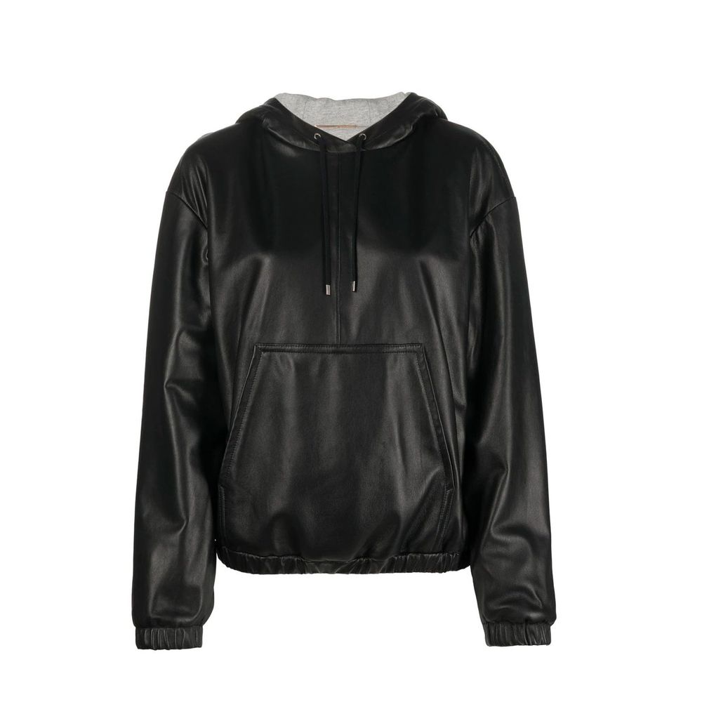 Saint Laurent Black Leather Tank Tops | Regal Royce