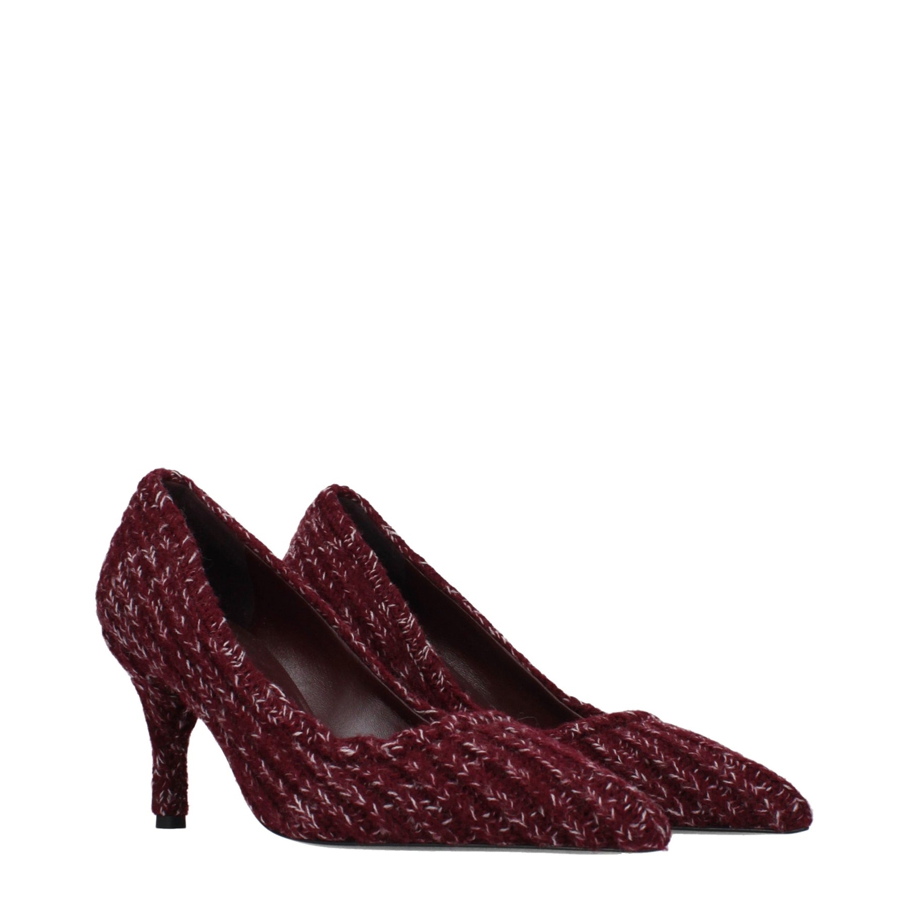 Prada Red Fabric Mid Heel Pumps | Regal Royce