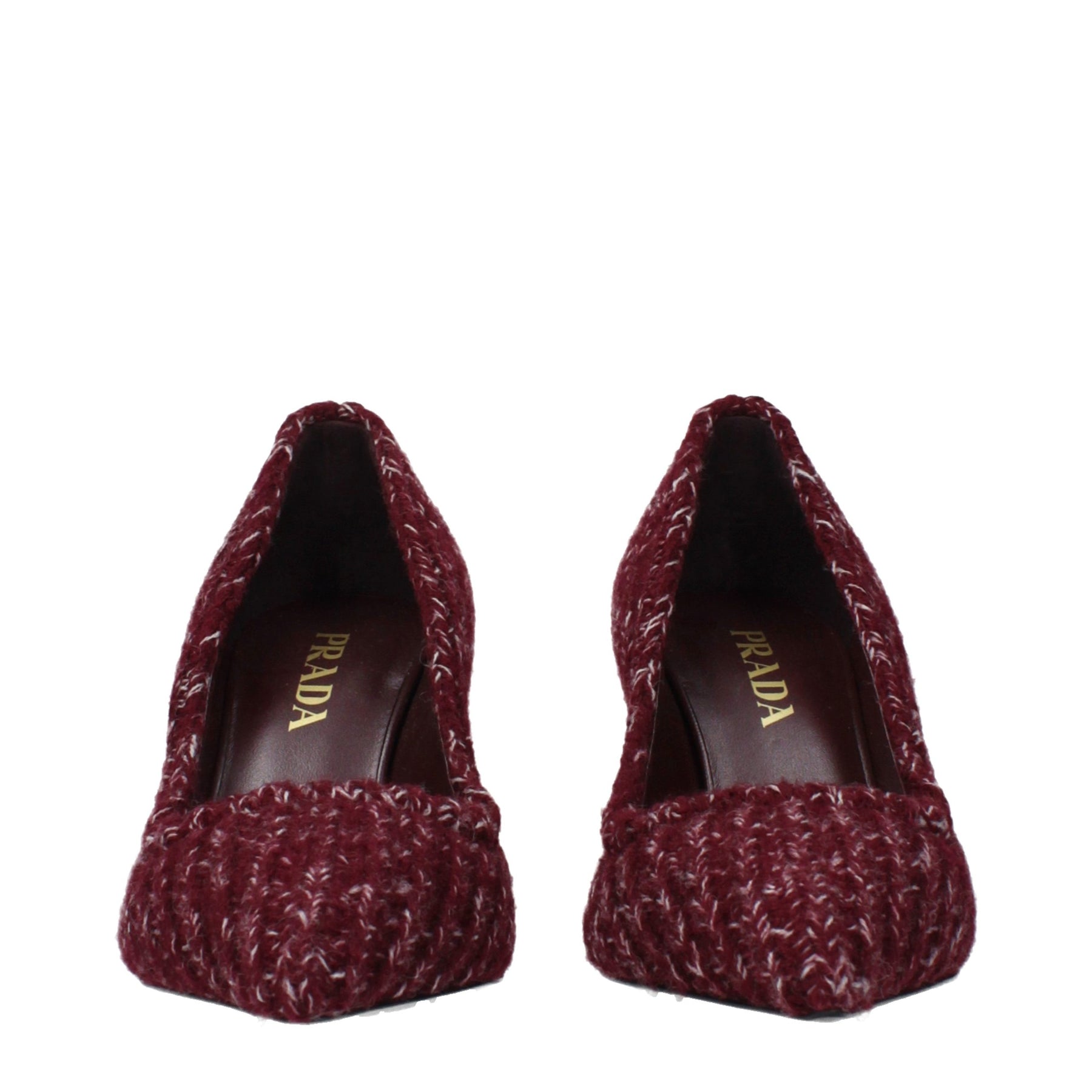 Prada Red Fabric Mid Heel Pumps | Regal Royce