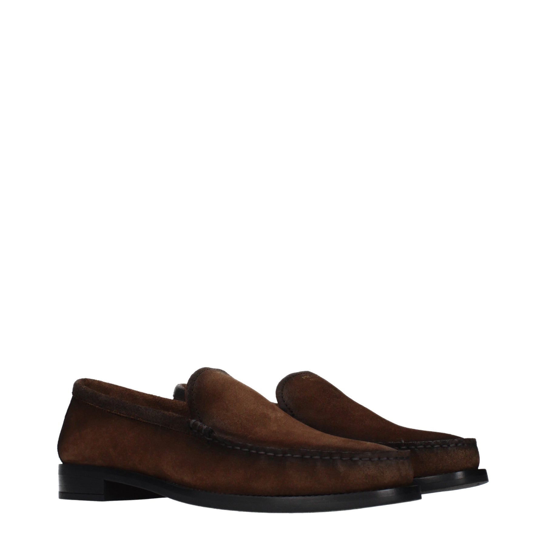 Prada Brown Leather Slip-On Loafers | Regal Royce